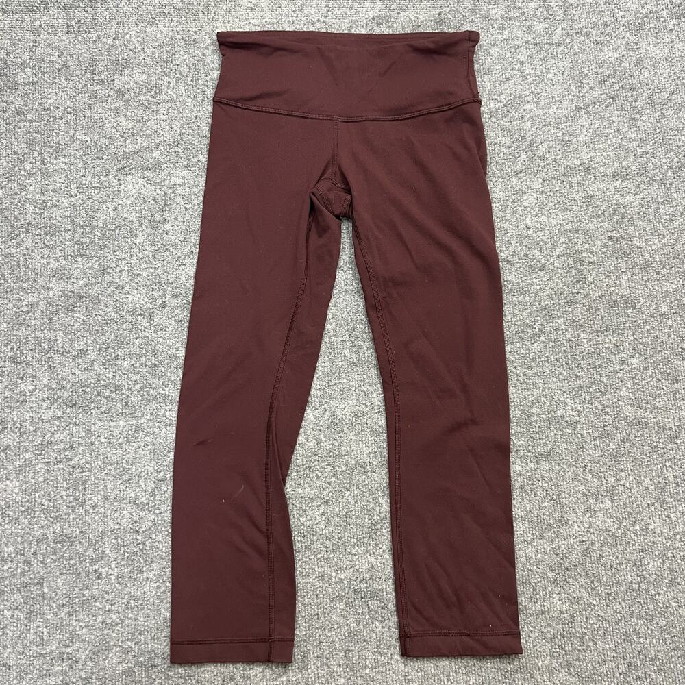Lululemon Pants Womens 4 Red High Rise Groove Flare Yoga Athletic Gym Stretch